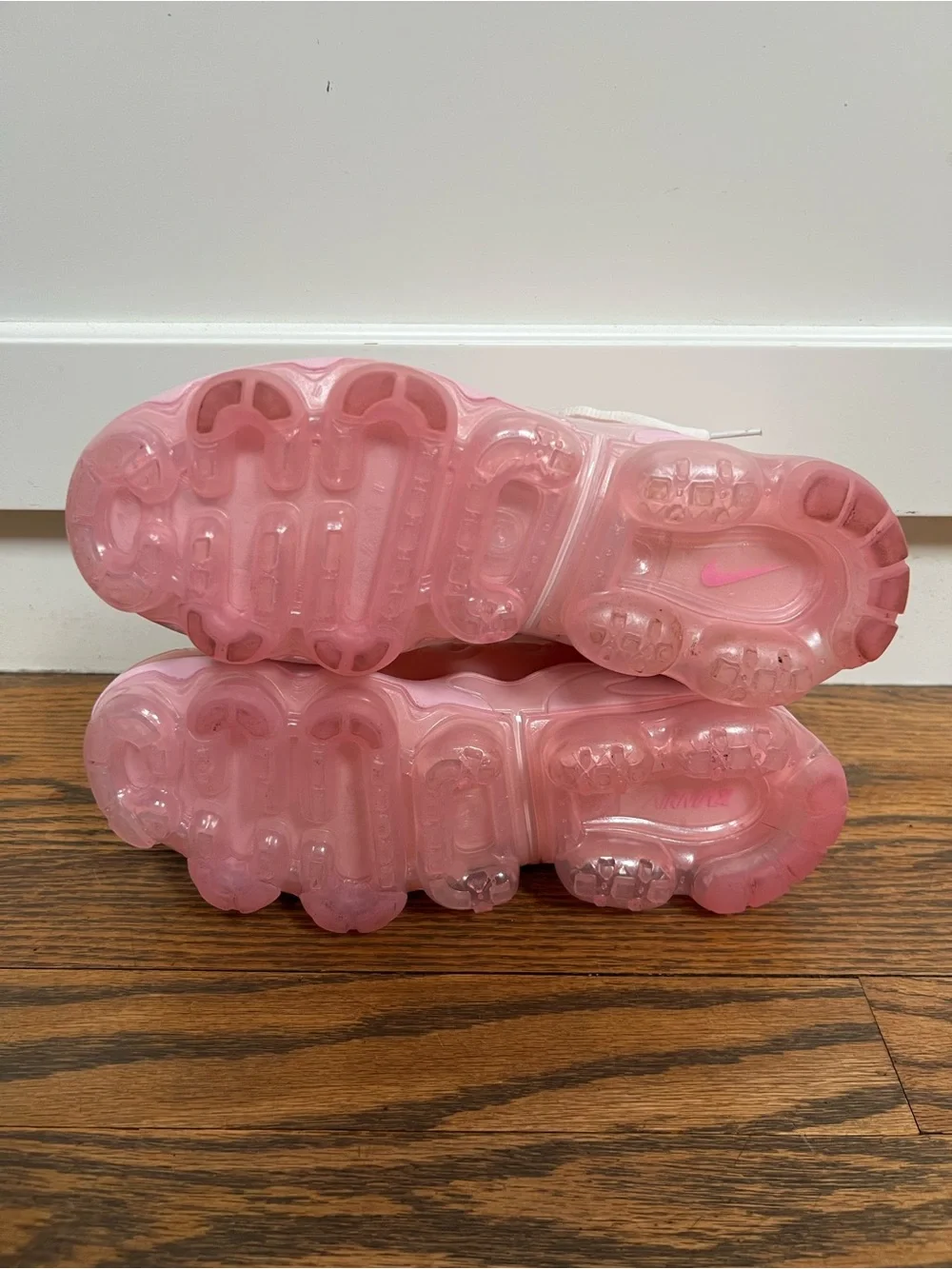 Pristine Nike Pink Gradient VaporMax-Style Sneakers
